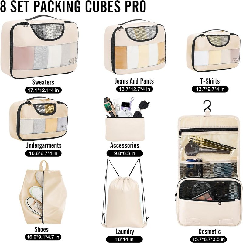 Luggage Organizer Bags Set for Carry on